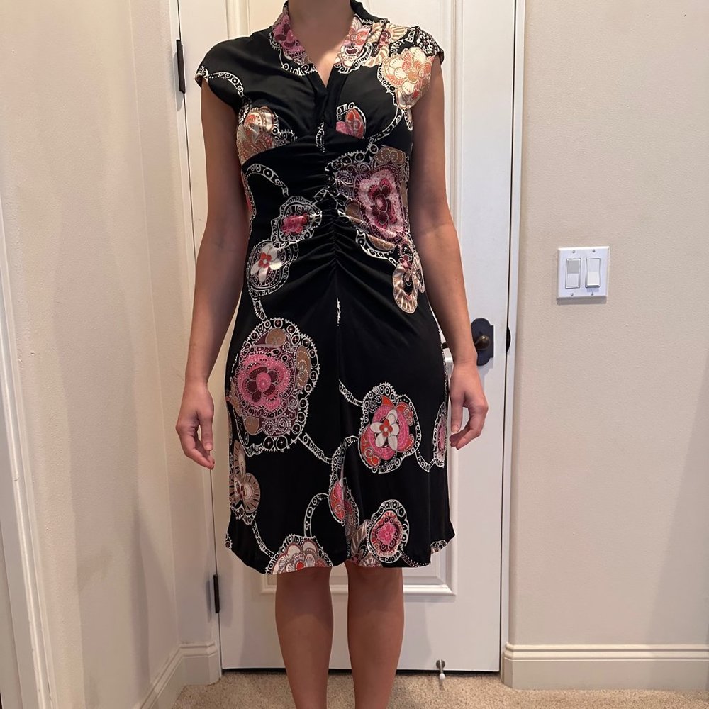Trina Turk- Black & Pink Dress- Size 6